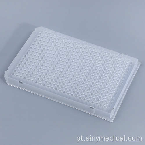 384 Placas de poço Skirted PCR Plate Full Scorreted